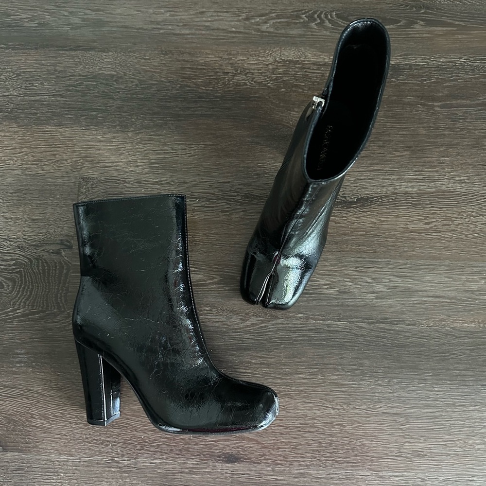 Black High-Heel Ankle Boots